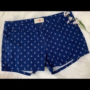 Blue anchor shorts